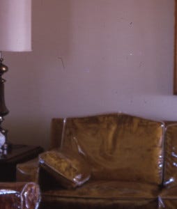 Plastic on online couch