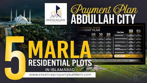 Payment Plan of Abdullah City Islamabad 5 Marla Residential Plots in Islamabad.