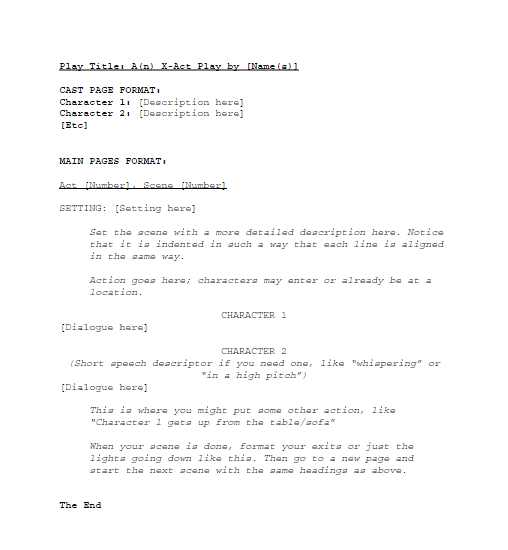 Theatre Script