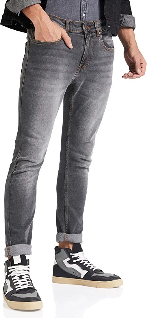 Amazon Brand — Inkast Denim Co. Men Stretchable Jeans Deepshikha