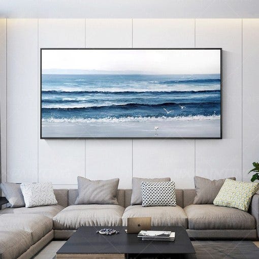 How to Decorate a Large Wall Art for Your Living Room: Creative Ideas ...
