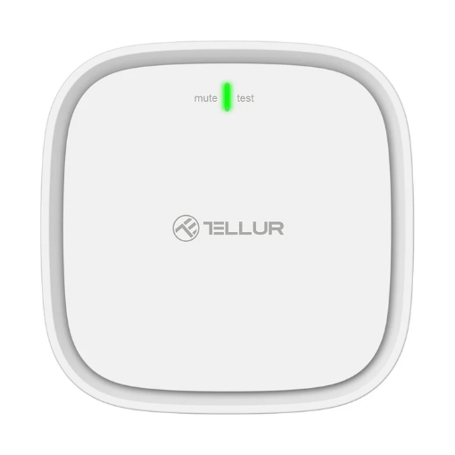 Senzor inteligent gaz Tellur alb DC 12V AC 220V Wifi