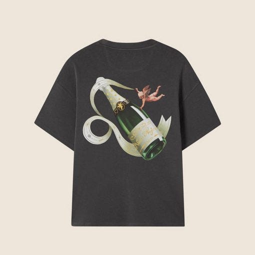 Nude Project Champagne Problems Ash T-Shirt | by Garleypin | Apr, 2024 ...