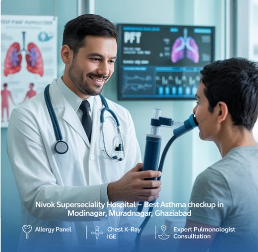 Best Asthma Checkup in Modinagar, Muradnagar, Ghaziabad — Nivok Superspeciality Hospital