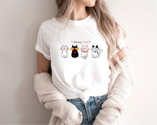 Meowy Cats T Shirt. Click Images or Follow this link to buy… | by ...