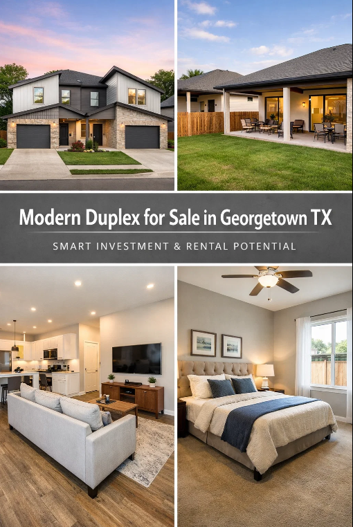 Modern Duplex for Sale in Georgetown TX -Smart Investment & Rental Potential