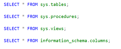 SQL Server — Listar Tables, Procedures, Views y Columns | by Marco ...