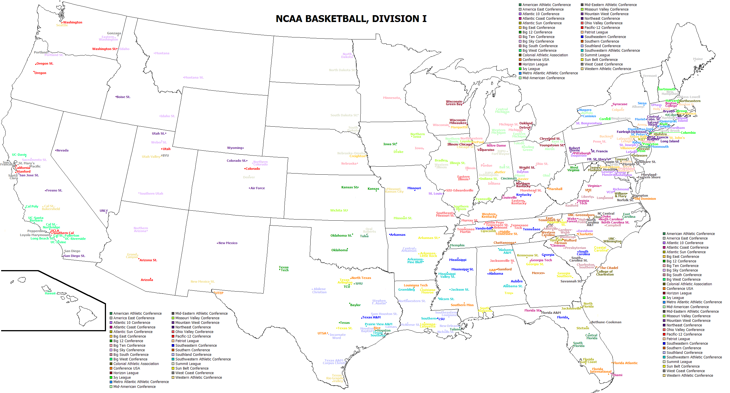 N.C.A.A. Fan Map: How the Country Roots for College Football - The