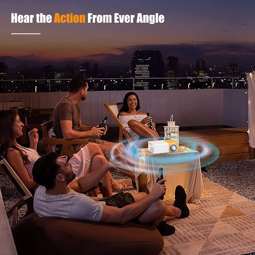 Meer YG300 Portable Mini LED Projector(2024) — TechUniversetech