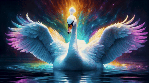 Swan Multicolored Bird — Free GIF on Pixabay