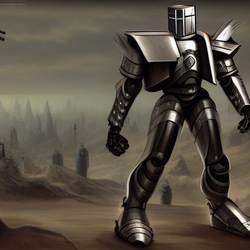 The Robot Knight. 100StoryChallenge №75 by Lark Morrigan Morrigans