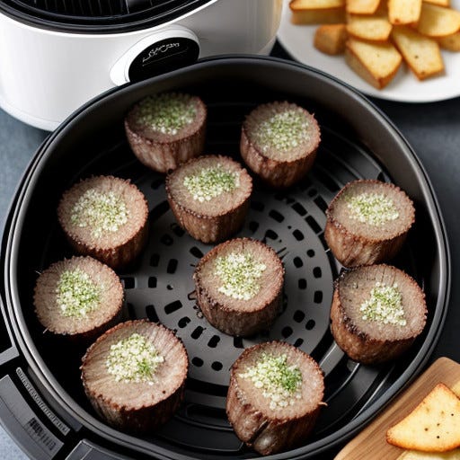 AIR FRYER GARLIC STEAK BITES!! (20 Minute Meal) Rahulfutane Medium