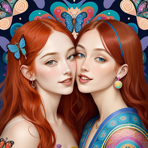 Butterfly Kisses. Butterfly kisses in My kaleidoscope… by Block Wife
