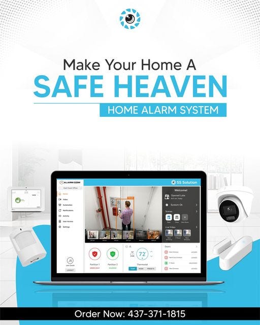 Qolsys Alarm System in Brampton Home Surveillance SS Solutions by