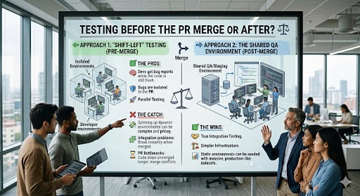 The Great QA Debate: Testing Before the PR Merge or After ? ⚖️
