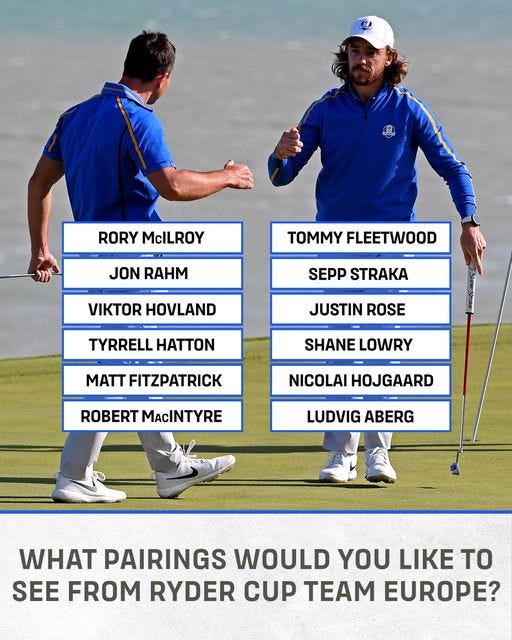 Dream Pairings Speculating Team Europe’s Ryder Cup Duos for the