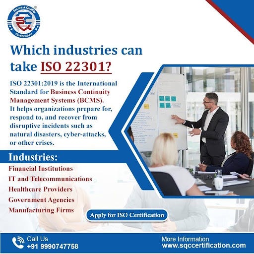 ISO 22301 BCMS Certification