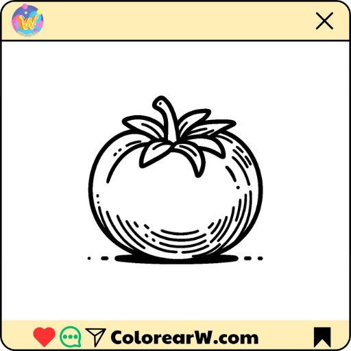 Tomate para colorear