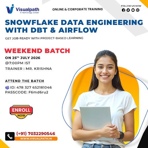 Snowflake Data Engineering with DBT & Airflow — Weekend Batch