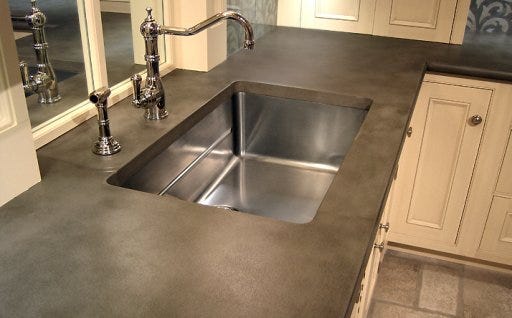 Concrete Drainboard Mold Combine  Concrete countertops, Concrete countertop  design, Countertop design