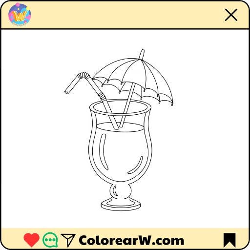 Vaso para colorear