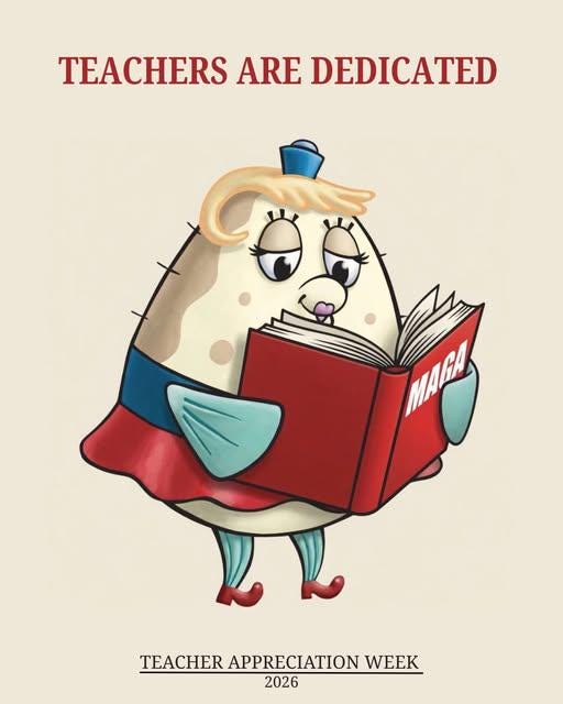 Meme posted by the Department of Education during Teacher’s week