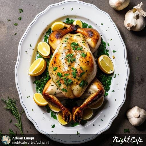 Garlic Herb Butter Roasted Chicken Recipe | by Adrian Lungu | Feb, 2024