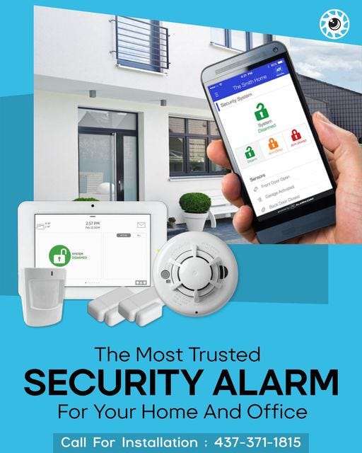 CCTV with Security Alarm System in Brampton CCTV Cameras SS Solutions by Security