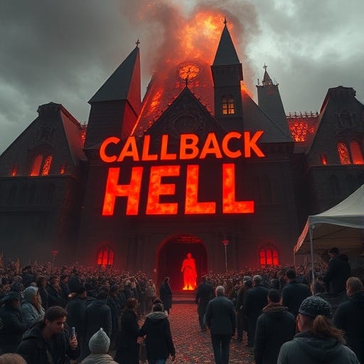 Callback Hell in JavaScript. ปกติการเขียนฟังก์ชันมักจะอยู่ในรูปแบบที่ ...