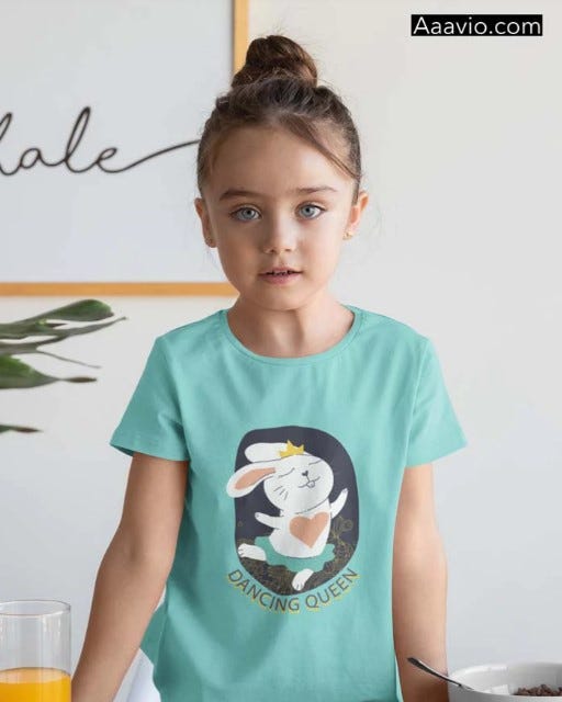 Organic cotton t shirts for kids Aaavio Medium