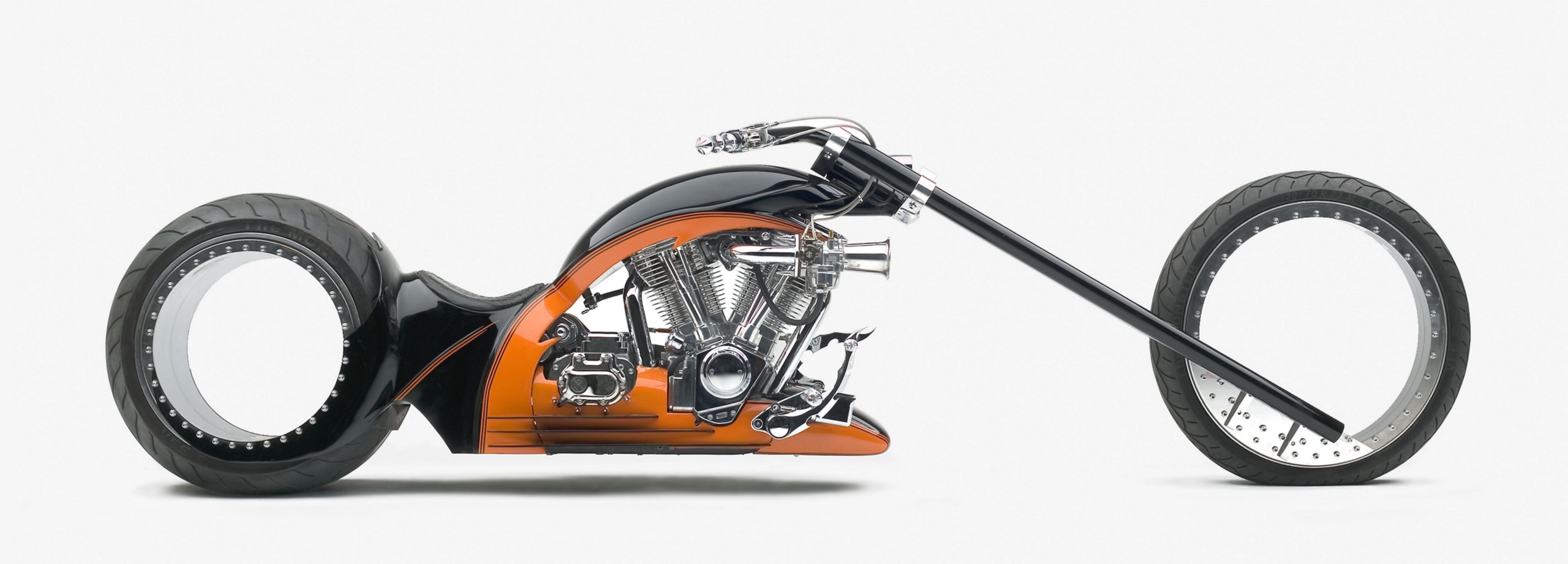 Chopper Motorcycle Metal Art Bike Display. 13 X 6. Good enough to get on  ride.