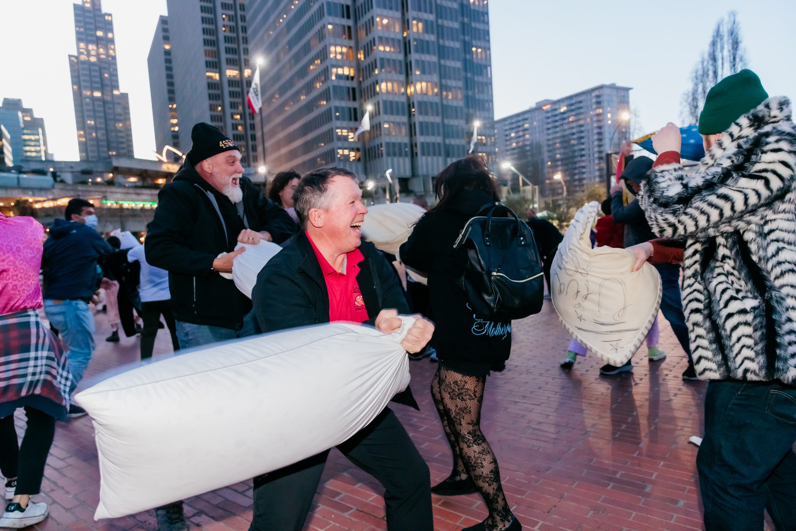 The boop that conquered San Francisco’s Valentine’s Day pillow fight