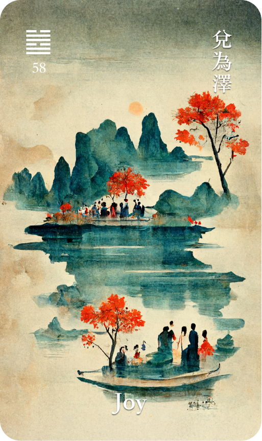 兌為澤䷹:易經簡易解析 — 說之美好的第五十八兌卦(58 兌上兌下) - 易經簡易解析 - Medium