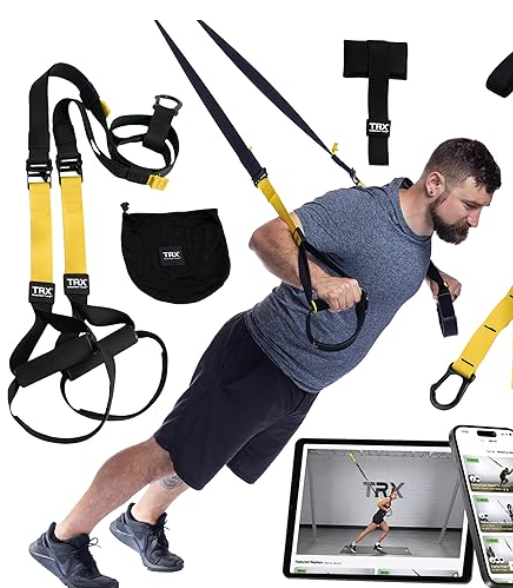 TRX All-In-One Home Gym System CompleteSuspension Training Kit for Strength Training, HIIT &…