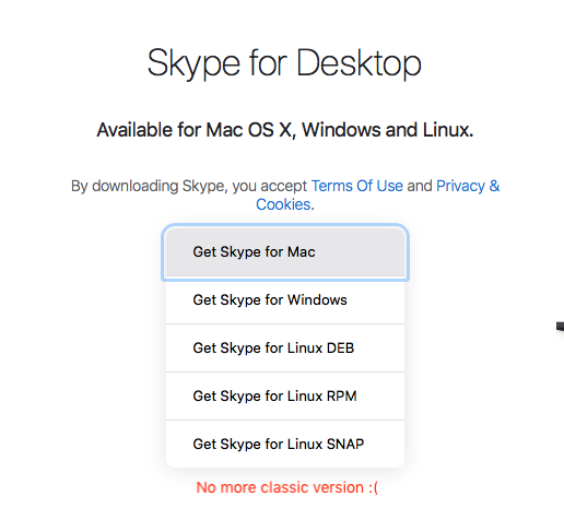 How to install classic skype version (7.5.39) on macOS High Sierra  (10.13.6) using wget. | by Sergio Infante | Medium