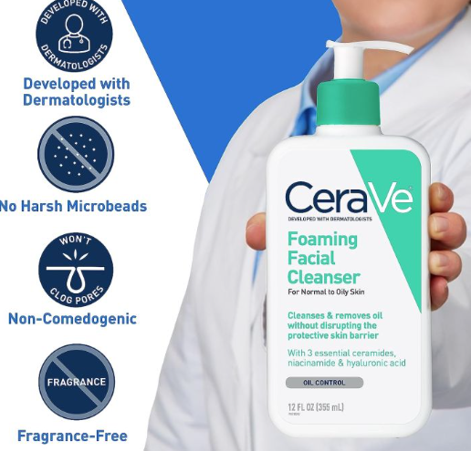 CeraVe Foaming Facial Cleanser Price in Qatar — Best Cleanser for Oily Skin