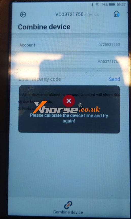 How to Calibrate Xhorse VVDI Key Tool Max Device Time? Auto obd2 Medium