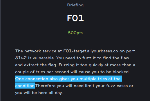 その他 CTF SANS Community CTF — Fuzzing. By 5n1p3r and malCOM — July 9