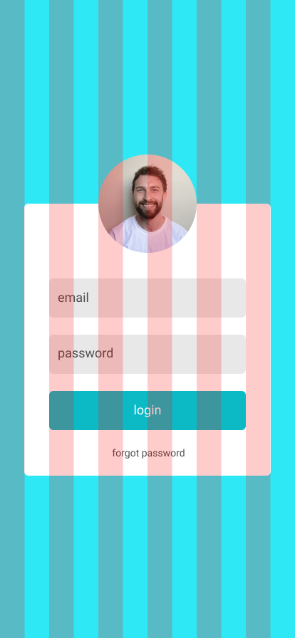 Login screen overlayed with responsive grid lines.