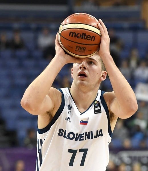 Real Madrid's Luka Doncic during the second ACB League playoff