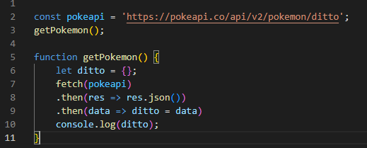 Fetch and Await in Javascript. So I was working on my phase 1 project ...