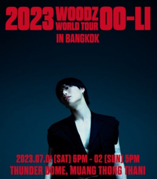 LIVE WOODZ WORLD TOUR OOLI in BANGKOK Viska Visigong Medium