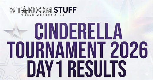 2026 Stardom Cinderella Tournament Day 1 Results