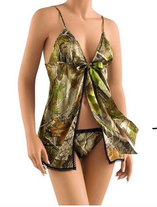Camouflage Lingerie. I'm not a romantic by nature, with one… | by Kathleen  Beth | Medium
