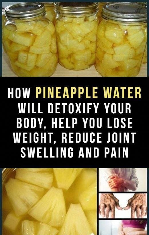 Pineapple Water Will Detoxify Your Body, Help You Lose Weight, And