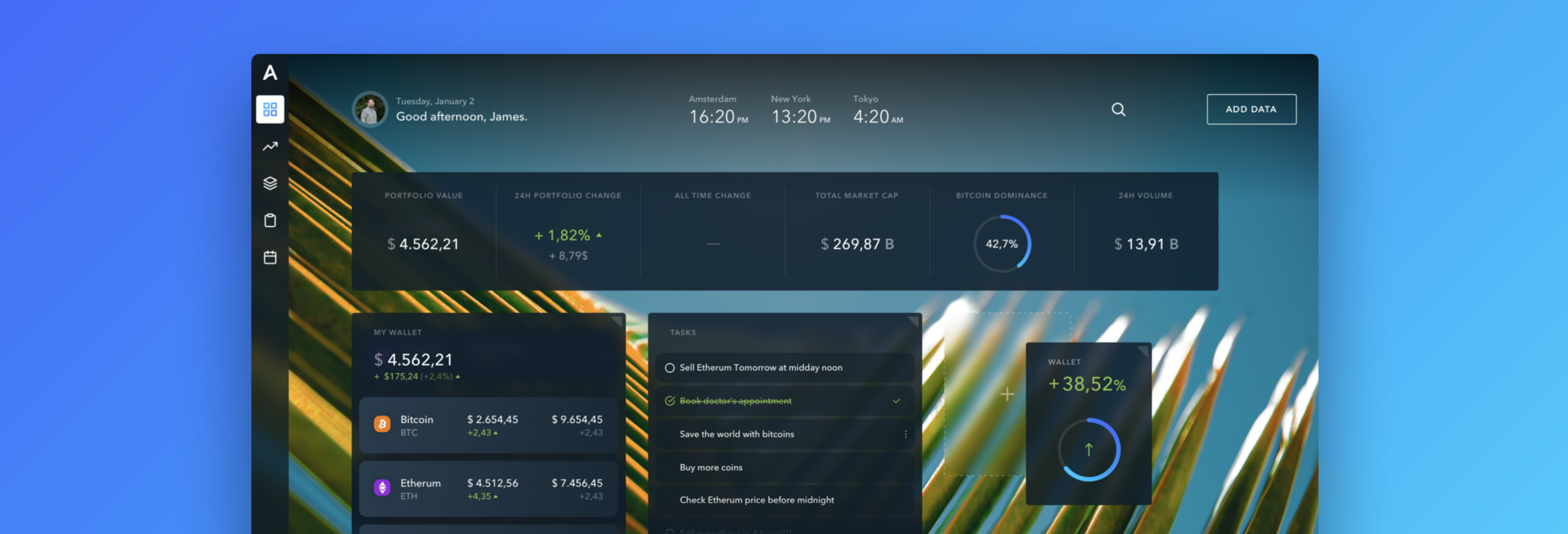 Able, modular crypto dashboard — a product case study | by Kent de Bruin |  Medium