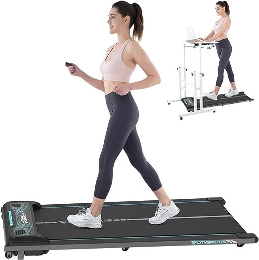 CITYSPORTS Treadmills for home,Under Desk Treadmill Ultra Slim Walking