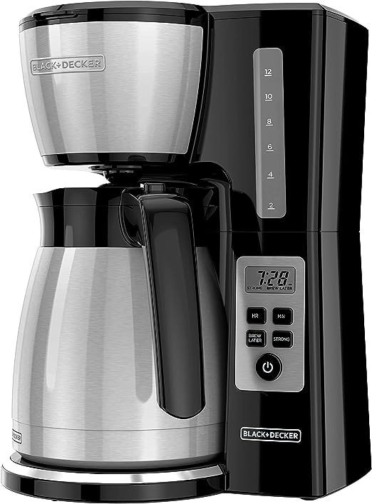 BLACK+DECKER 12 Cup Thermal Programmable Coffee Maker with Brew