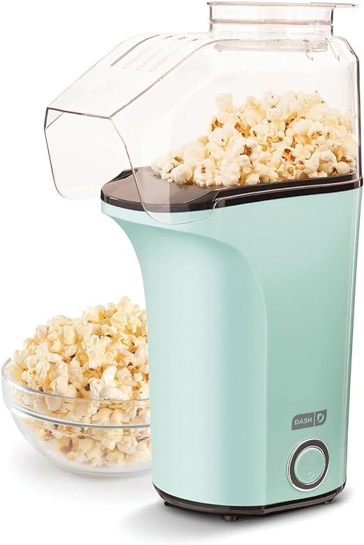 DASH Hot Air Popcorn Popper — Effortless Popping for Perfect Movie Nights by