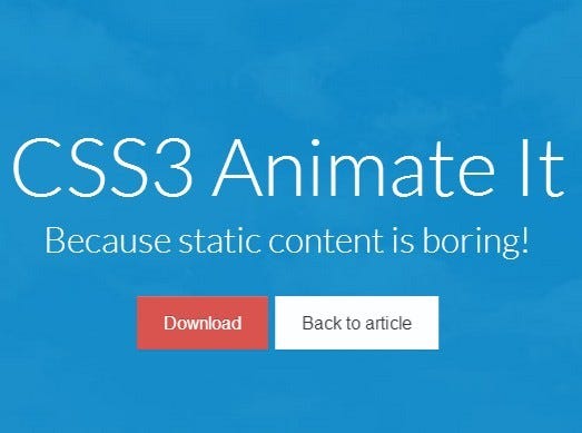 Do More With CSS3 Animation. HTML and CSS tend to be the entry point ...